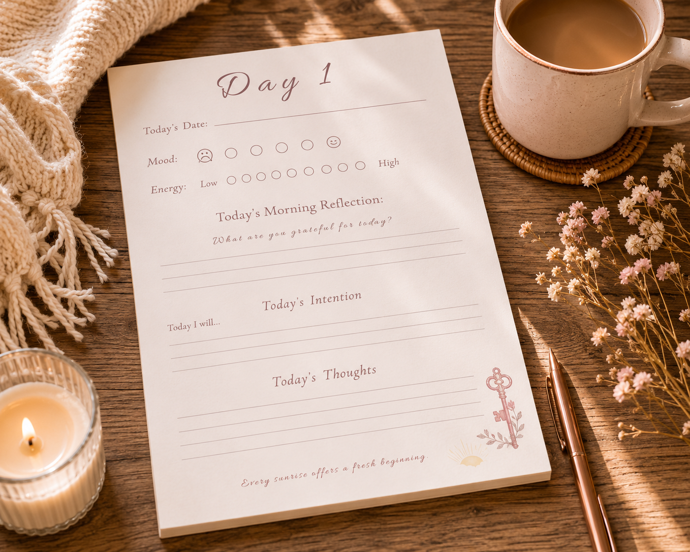 A Cozy Little Morning | 30-Day Guided Morning Journal