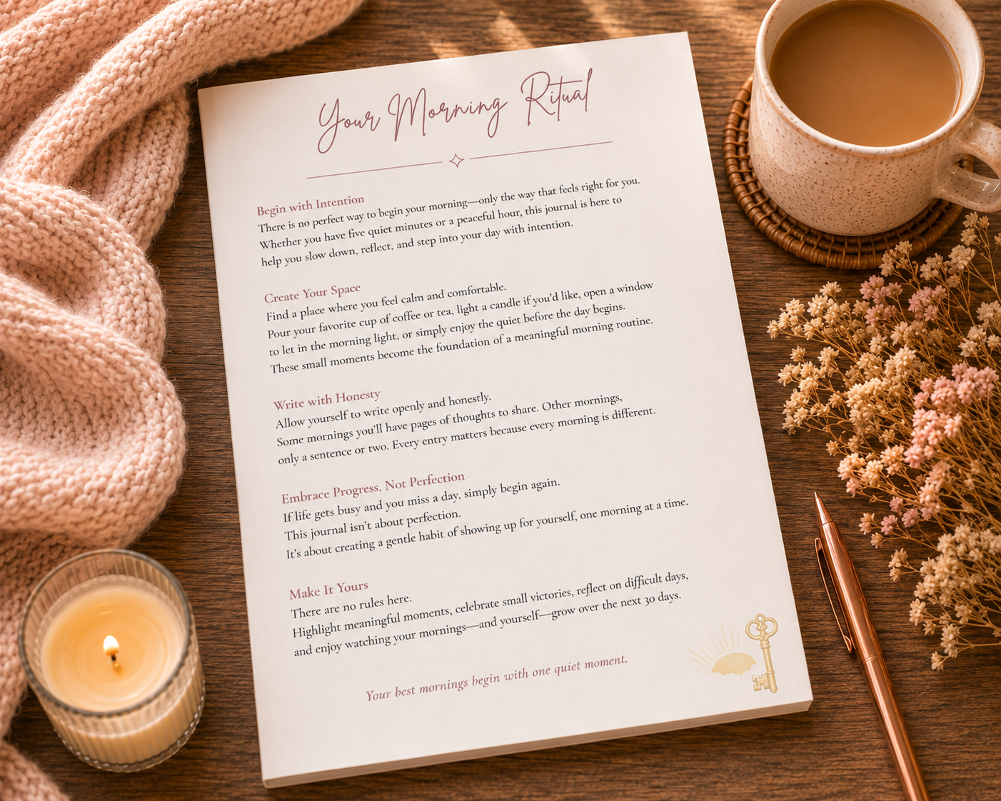 A Cozy Little Morning | 30-Day Guided Morning Journal