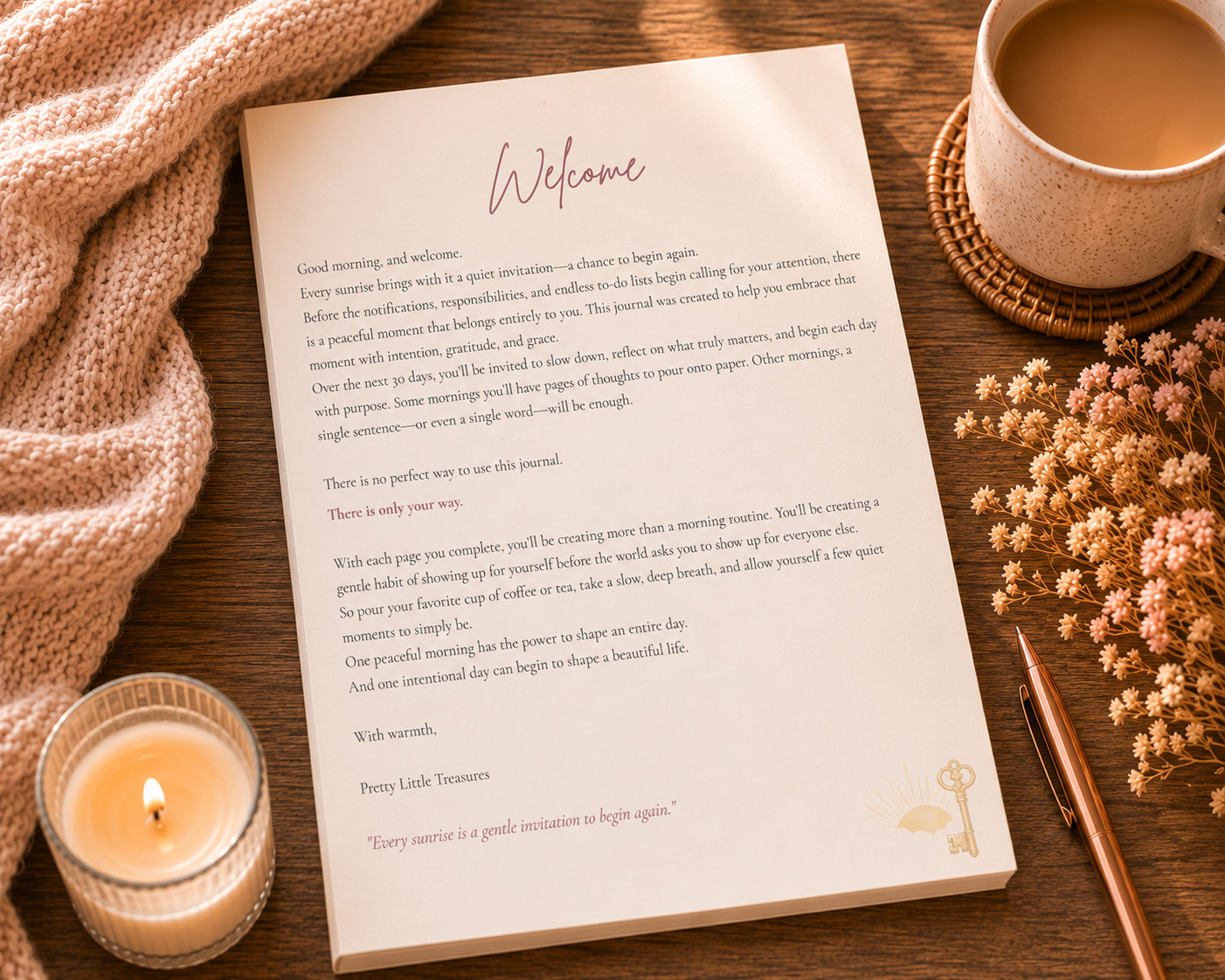 A Cozy Little Morning | 30-Day Guided Morning Journal
