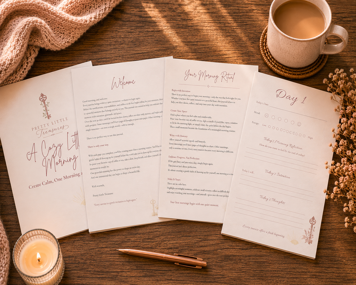 A Cozy Little Morning | 30-Day Guided Morning Journal
